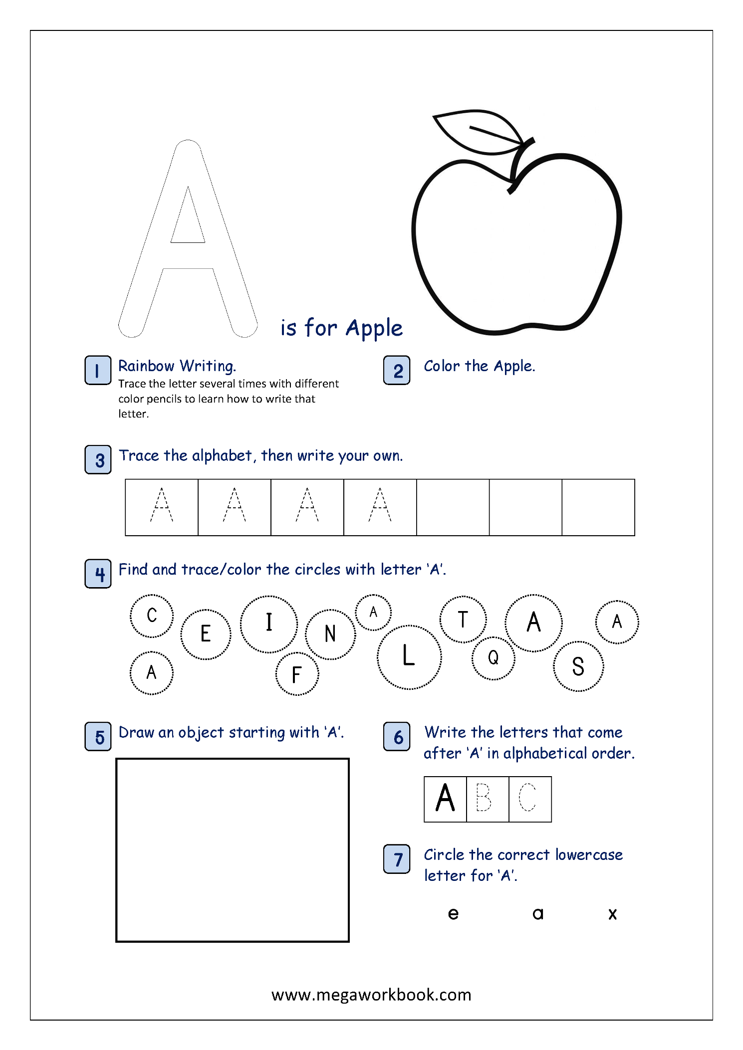Alphabet Recognition Worksheets Printable