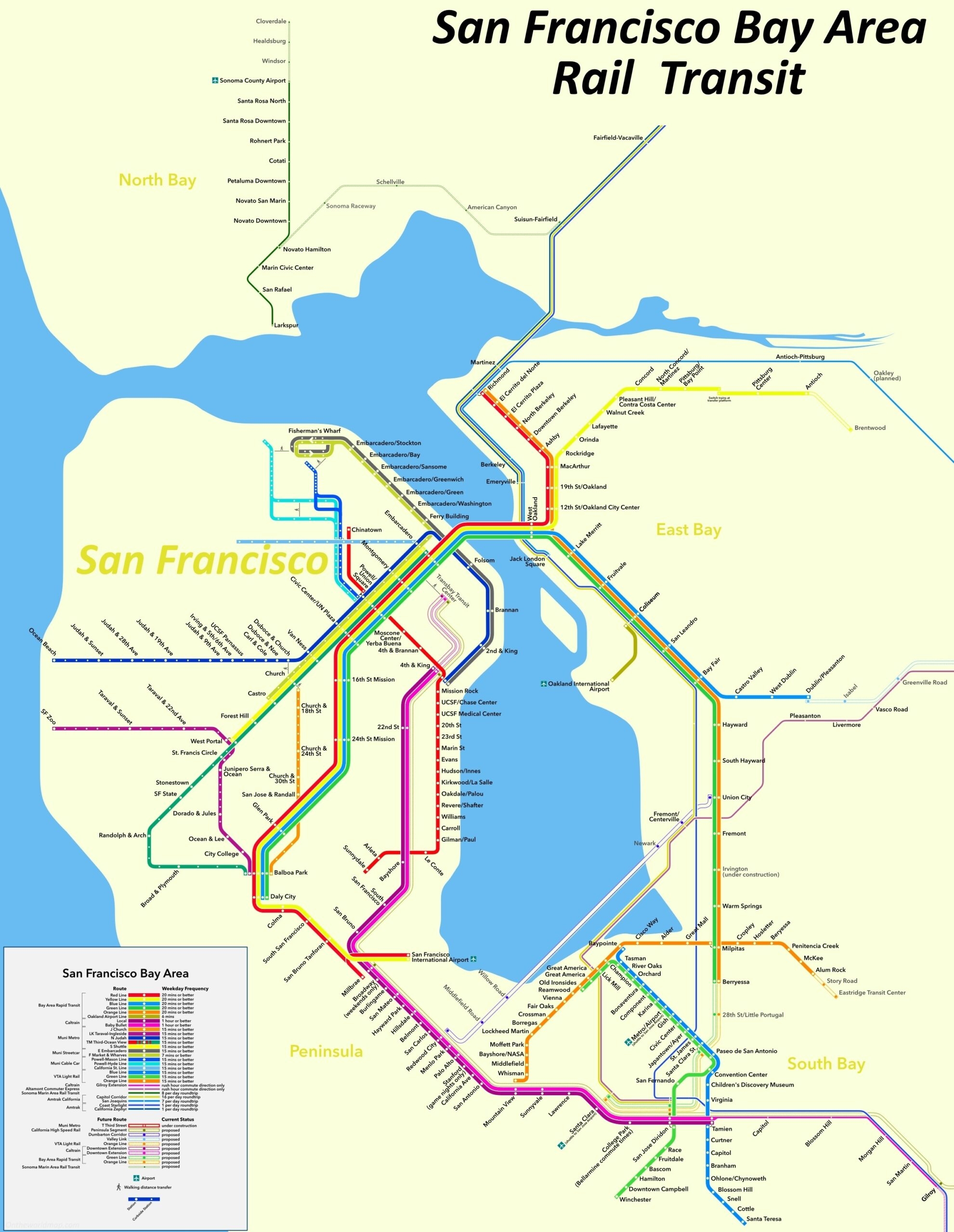 Printable Bart Map