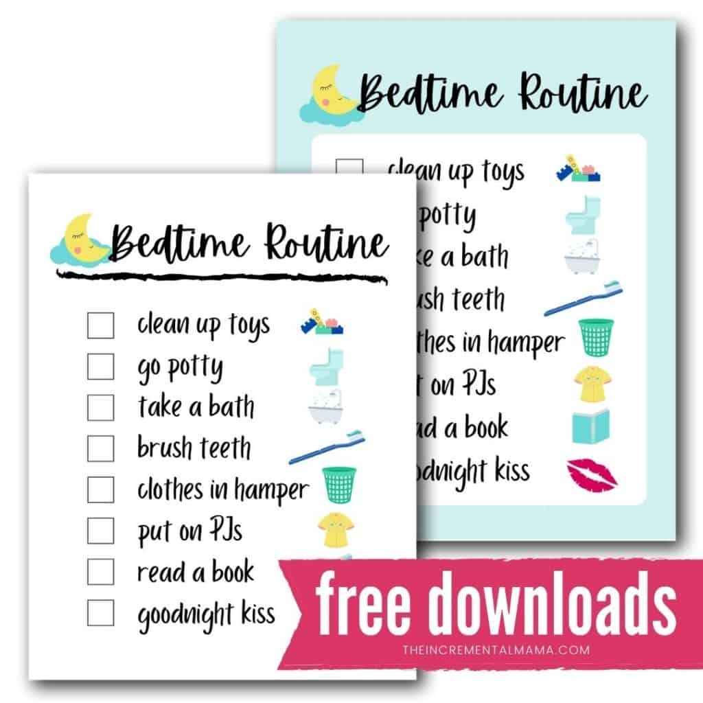 Bedtime Routine Chart Free Printable Pdf