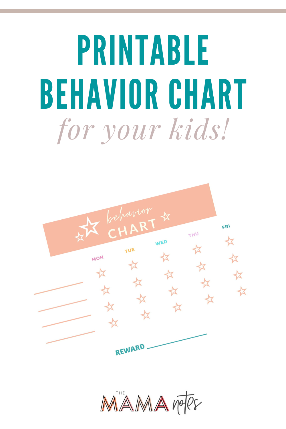 Free Printable Weekly Behavior Charts
