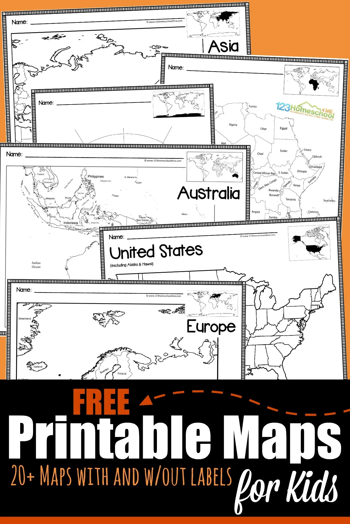 Maps For Students Printable