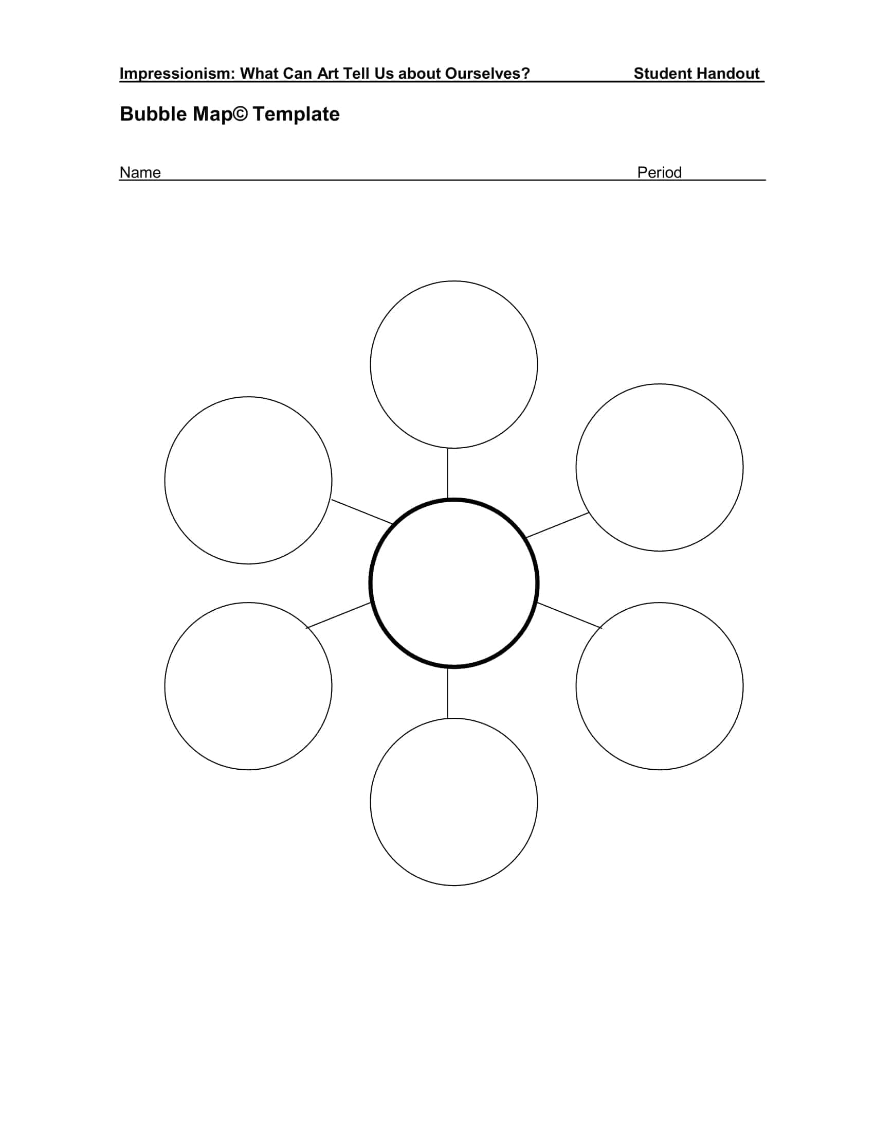 Free Printable Bubble Map Templates PDF Word Editable