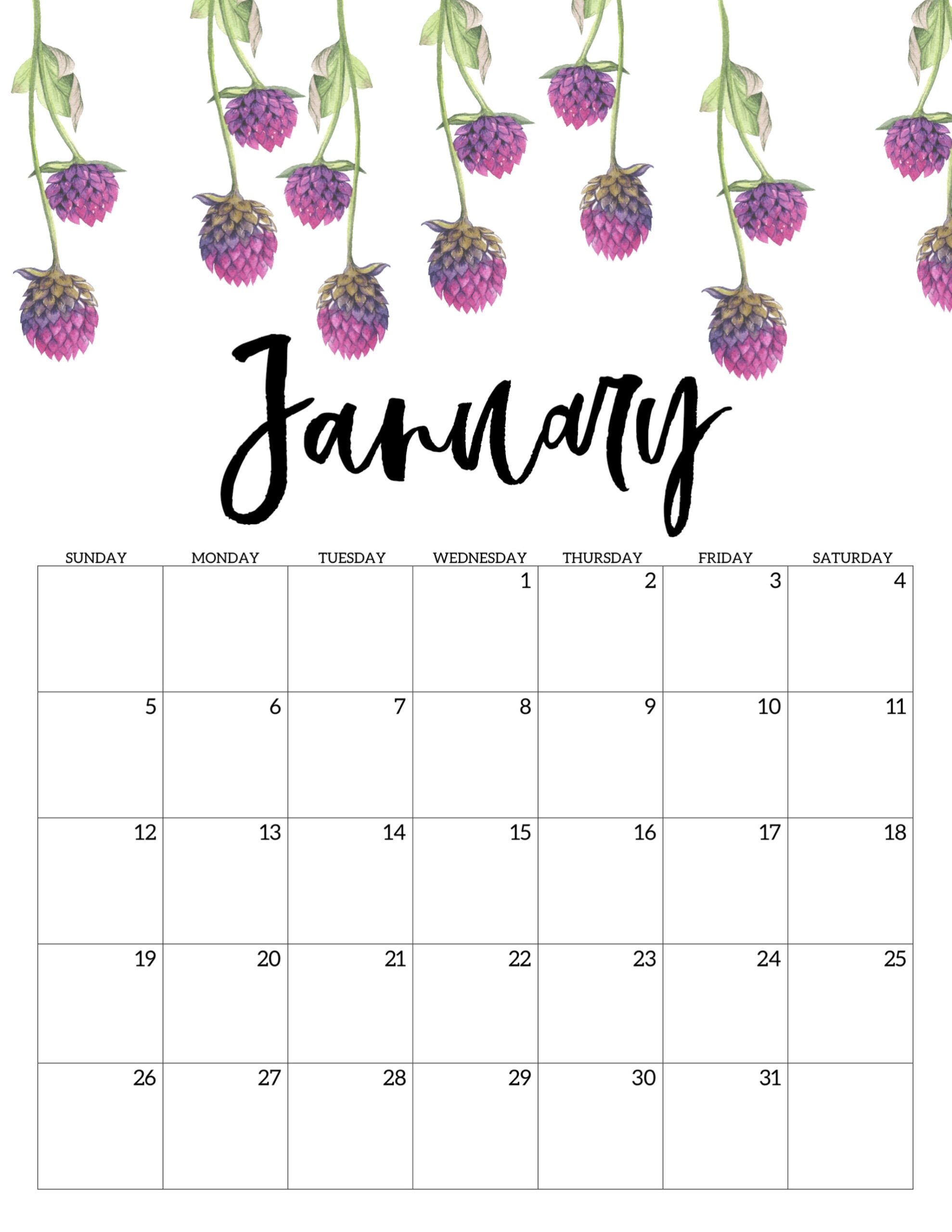 202 Printable Calendar