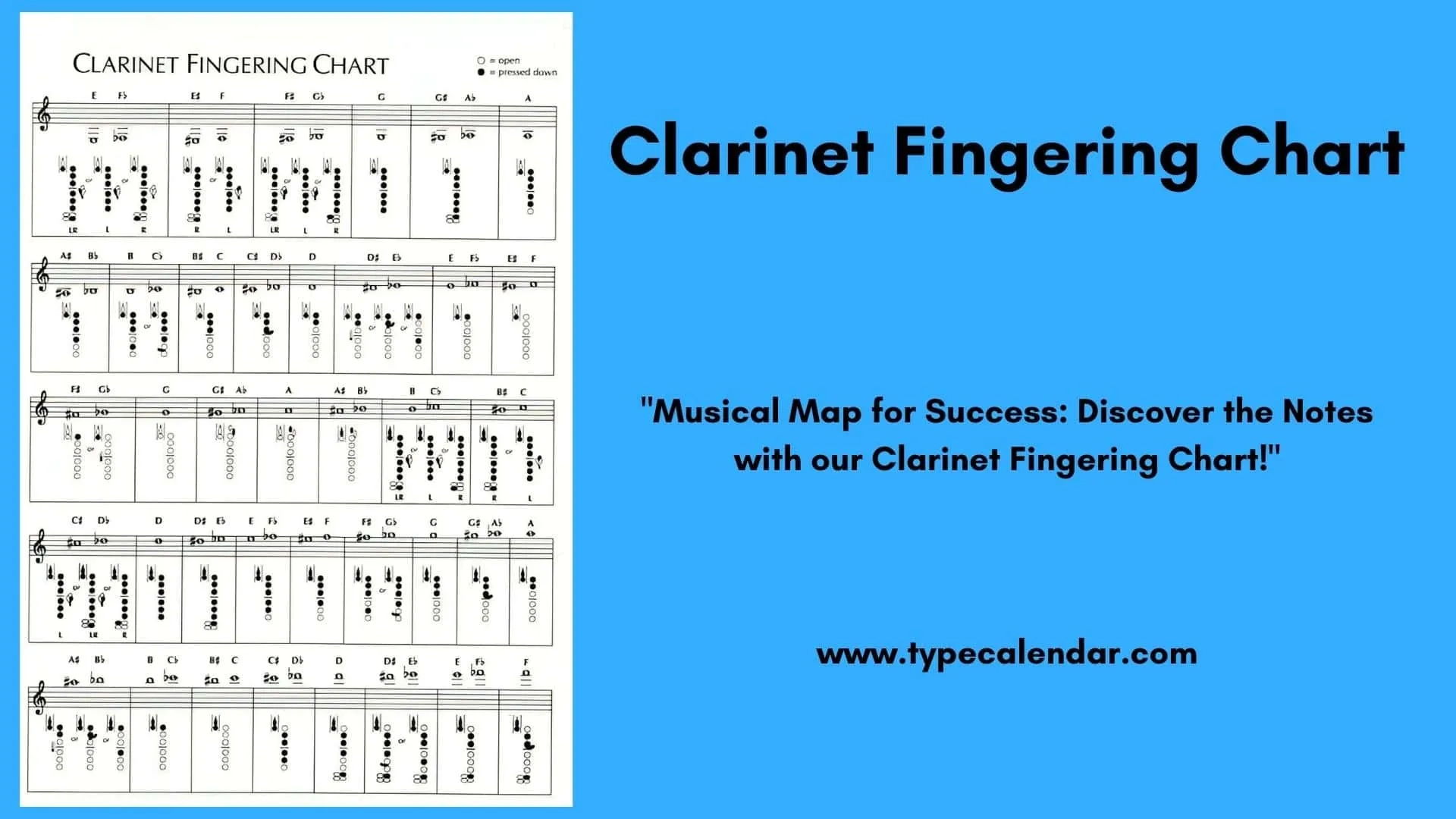 Free Printable Clarinet Fingering Charts PDF Altissimo