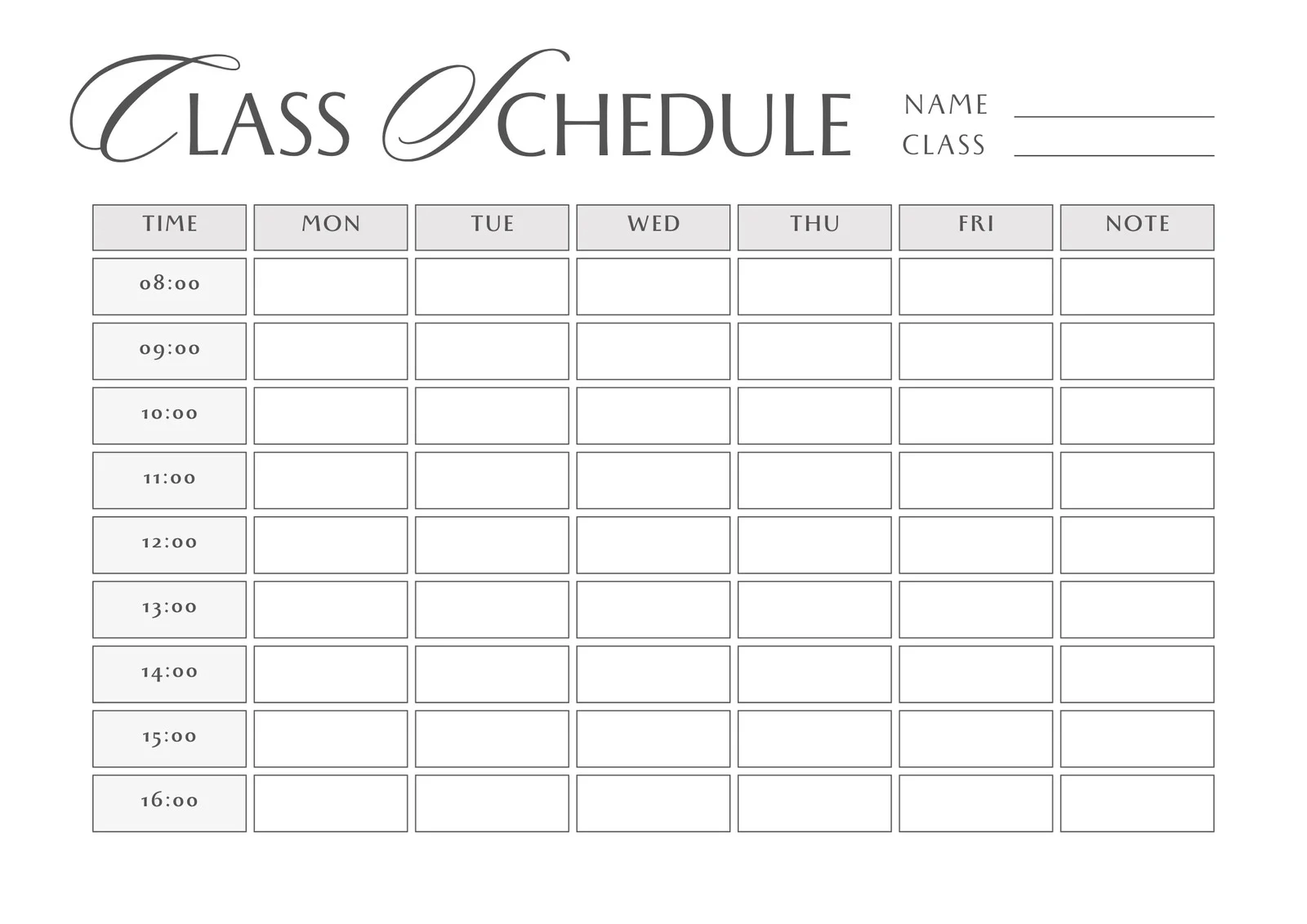 Free Printable Class Schedule Templates To Customize Canva Free Printable Class Schedule Templates To Customize Canva