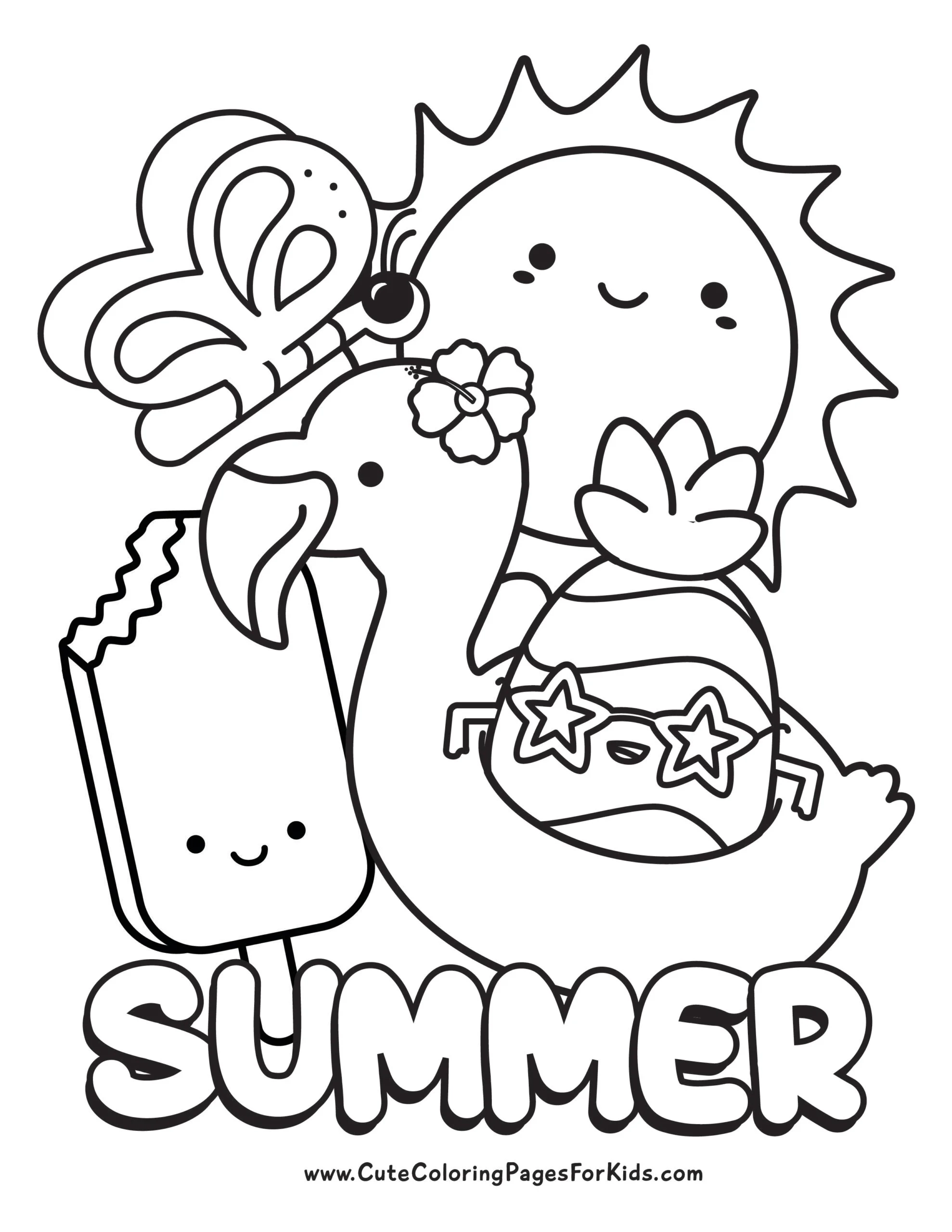 Free Printable Coloring Pages For Kids Cute Easy Designs Cute Coloring Pages For Kids