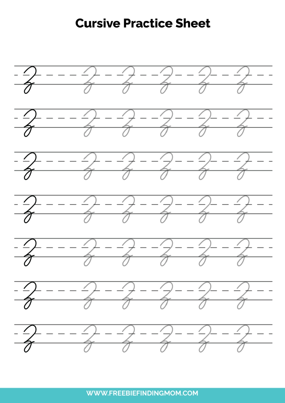 Printable Cursive Writing Worksheets Pdf