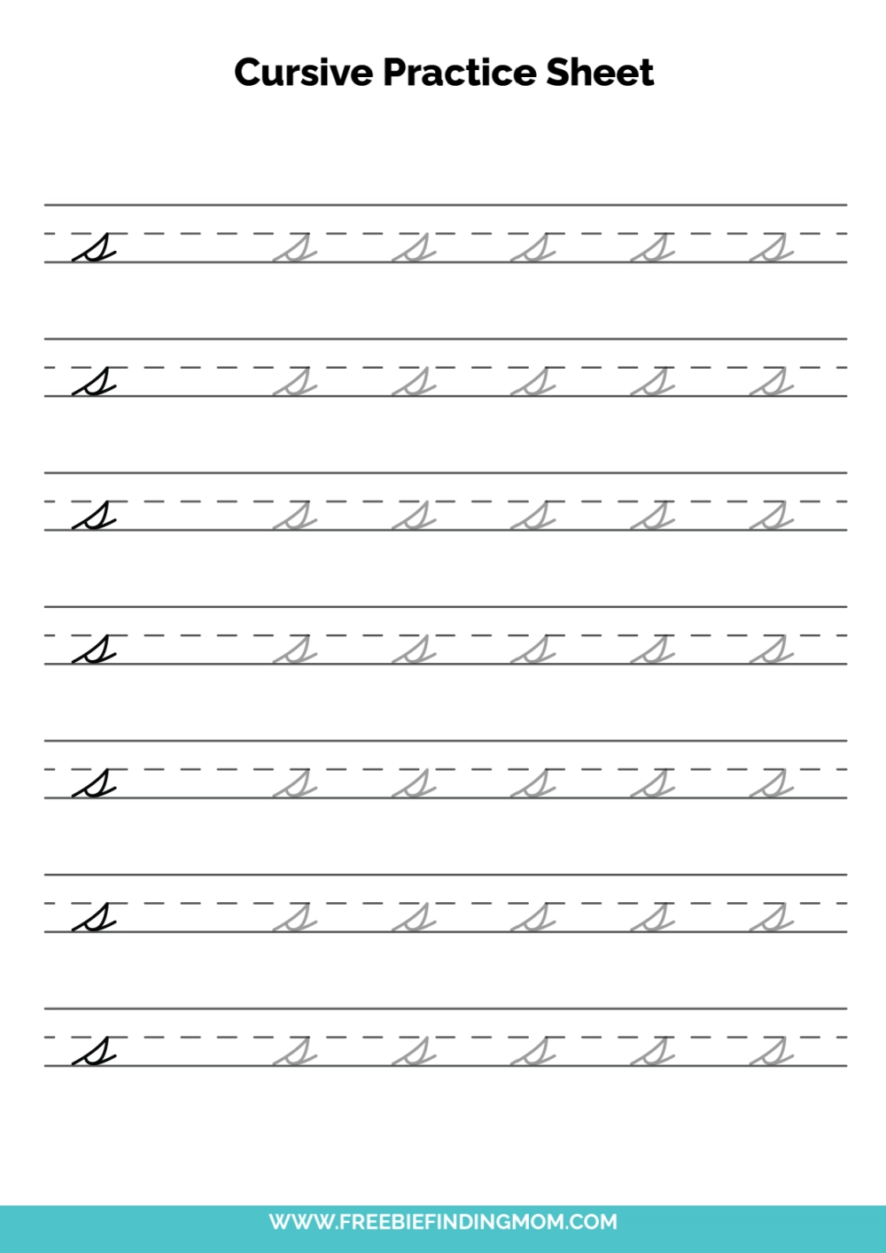 Free Printable Cursive Worksheets
