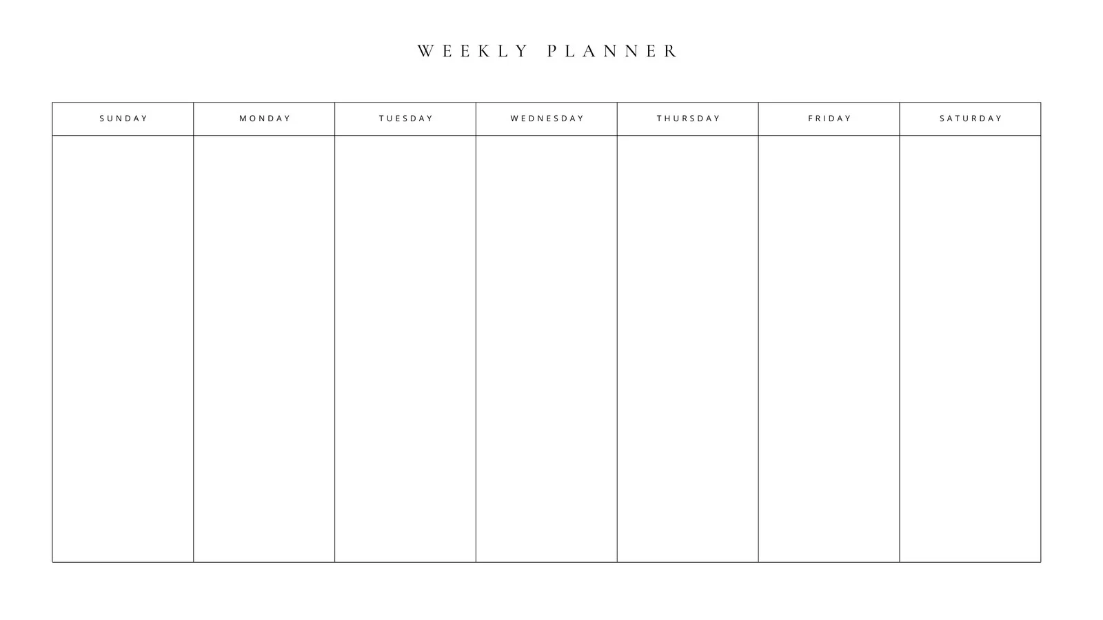 Week Calendar Printable Pdf