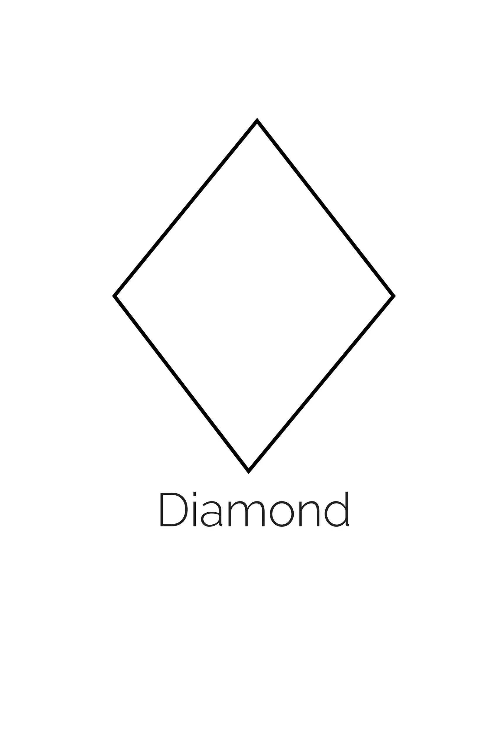 Free Printable Diamond Shape Worksheets