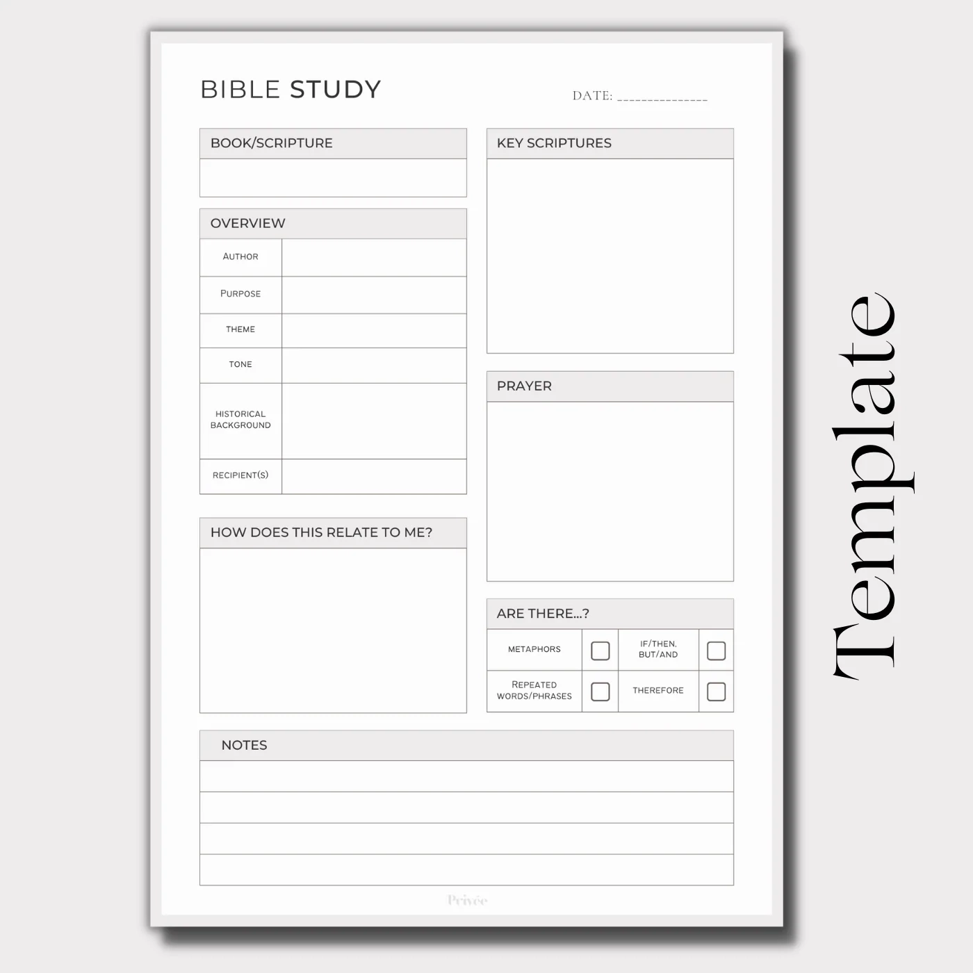 FREE Printable Digital Bible Study Worksheet Lifeenprivee