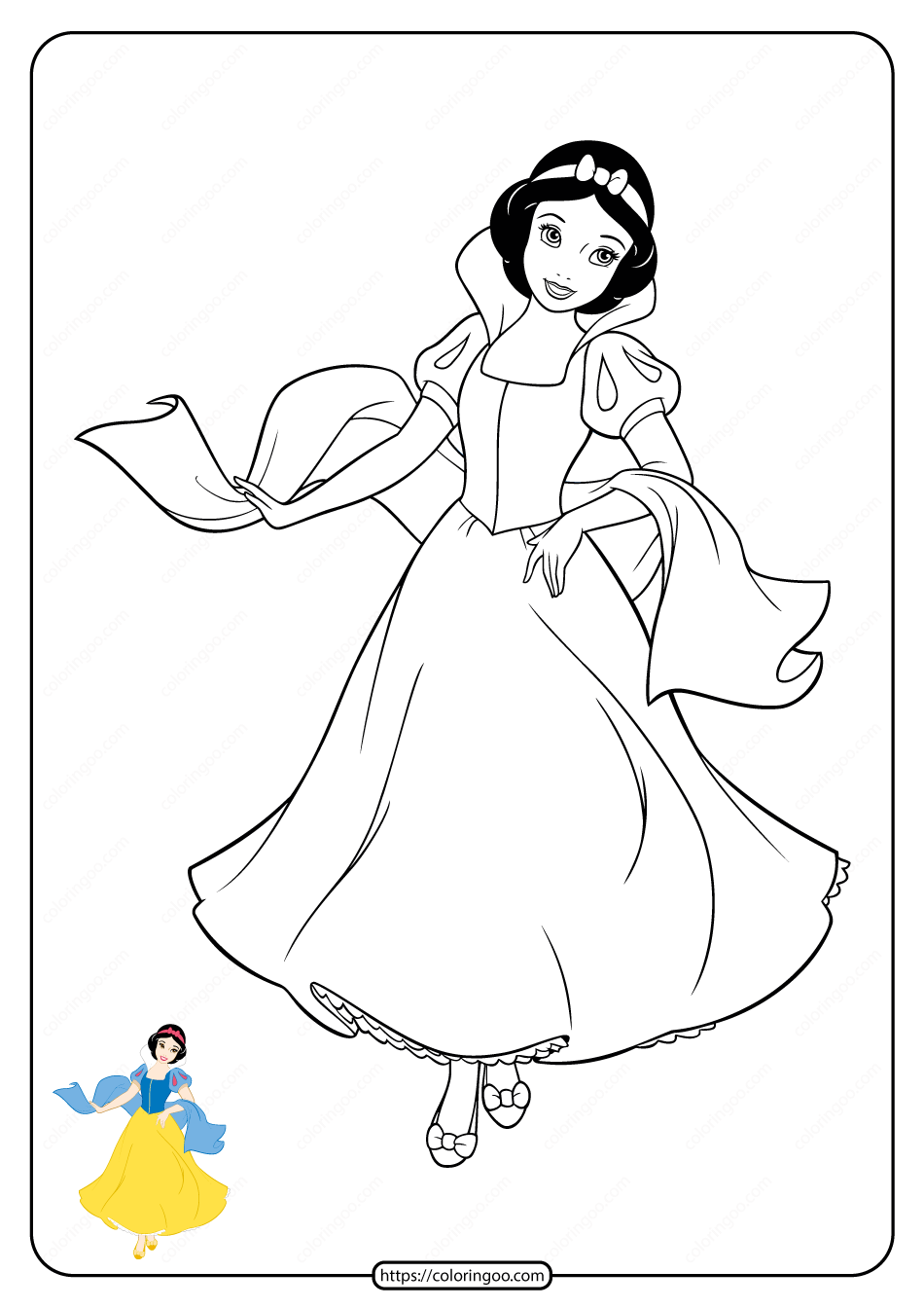 Free Printable Disney Princess Coloring Pages 01 Free Printable Disney Princess Coloring Pages 01