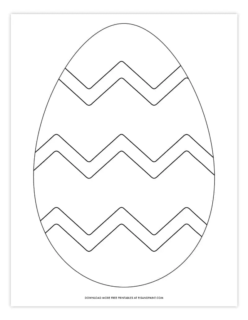 Free Printable Easter Egg Coloring Pages Easter Egg Template