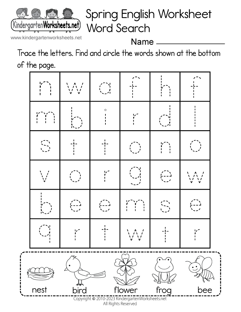 Printable Pdf Preschool Worksheets