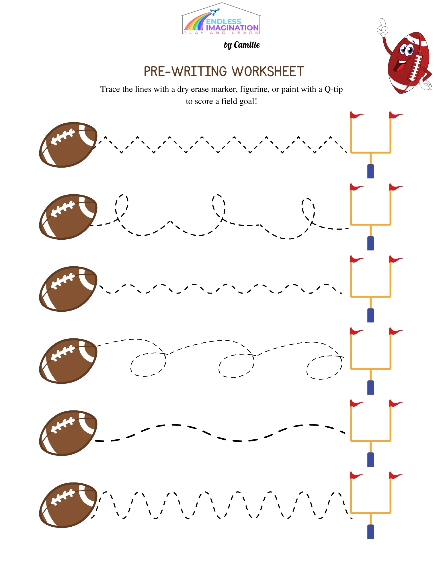 Football Worksheets Printable