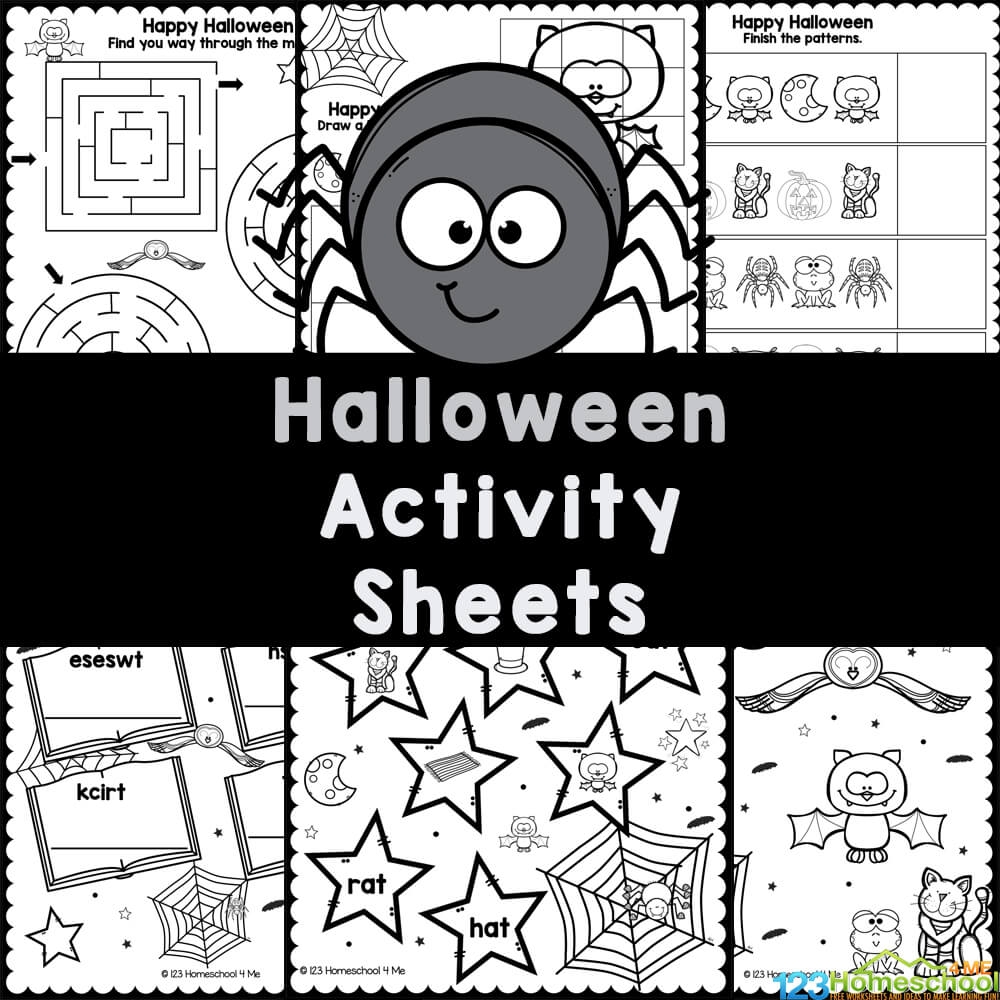 Printable Halloween Activity Sheets Printable Halloween Activity Sheets