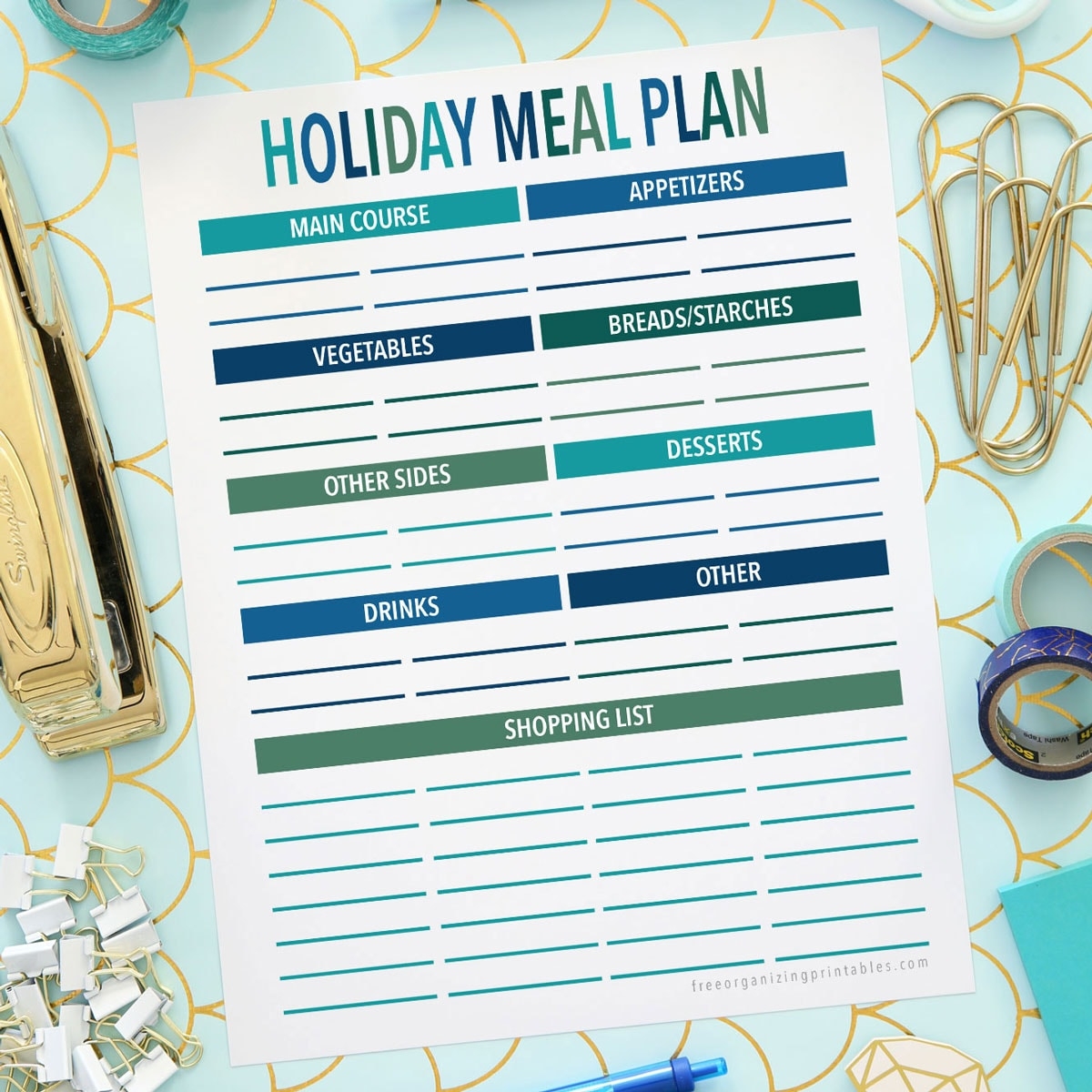 Printable Food Holiday Calendar