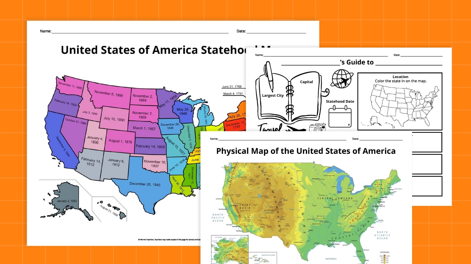 Free Printable State Maps