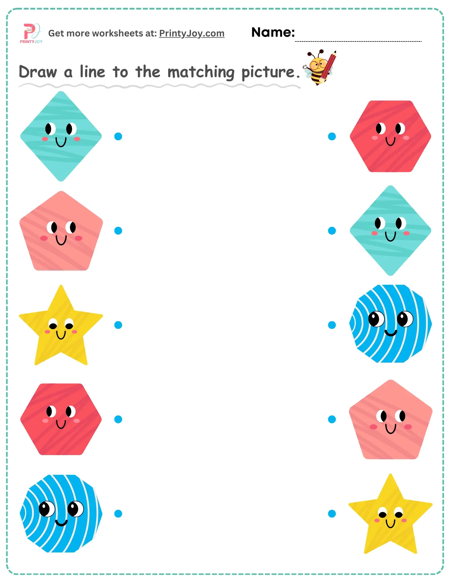 Free Printable Matching Worksheets