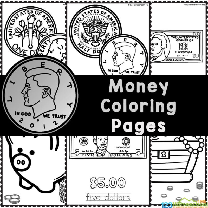 Printable Color By Coin Worksheet Printable Color By Coin Worksheet