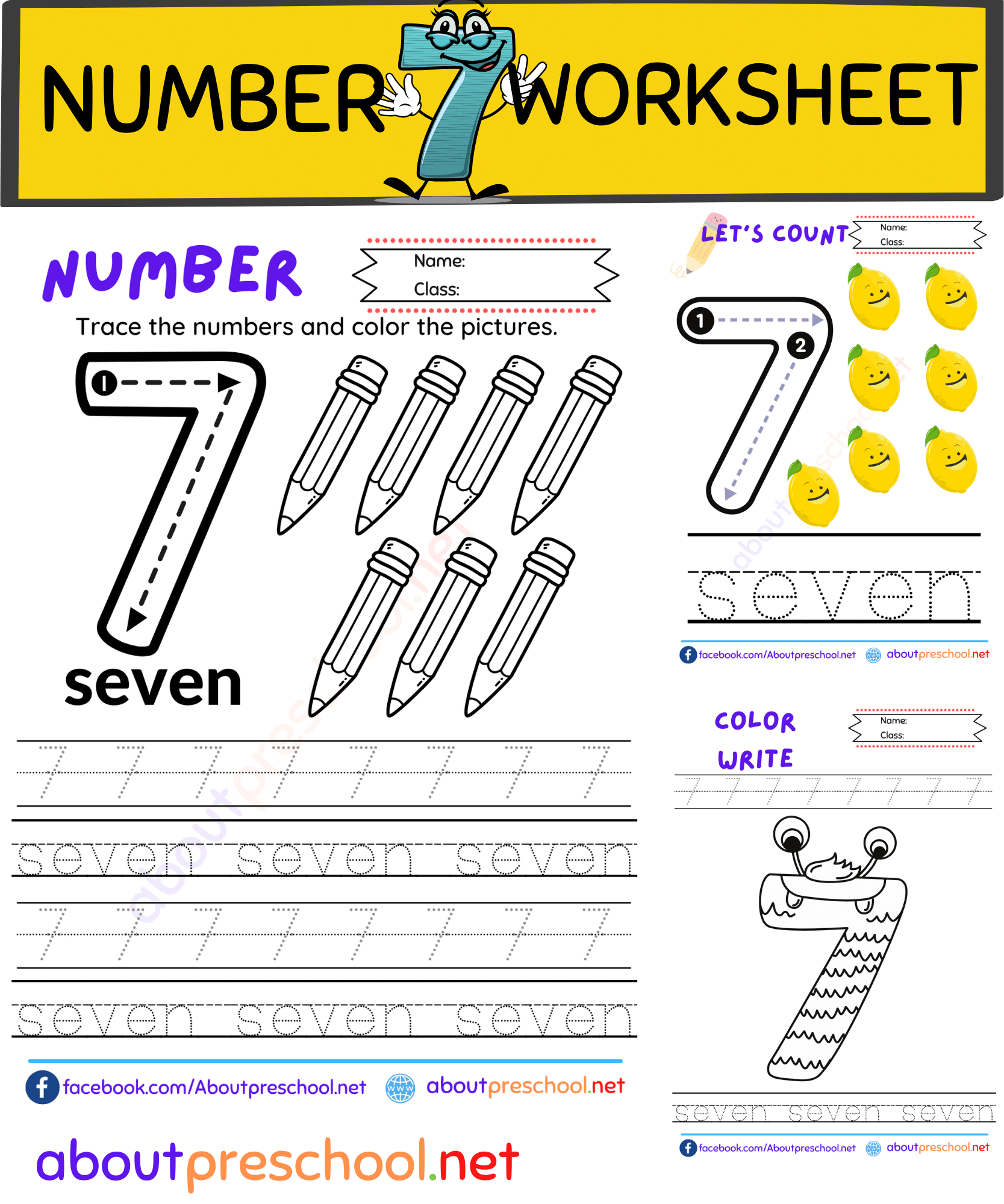 Free Printable Number Seven 7 Worksheet Archives About Preschool Free Printable Number Seven 7 Worksheet Archives About Preschool