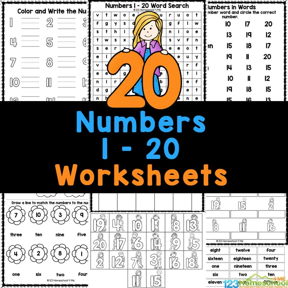Numbers Free Printable Worksheets
