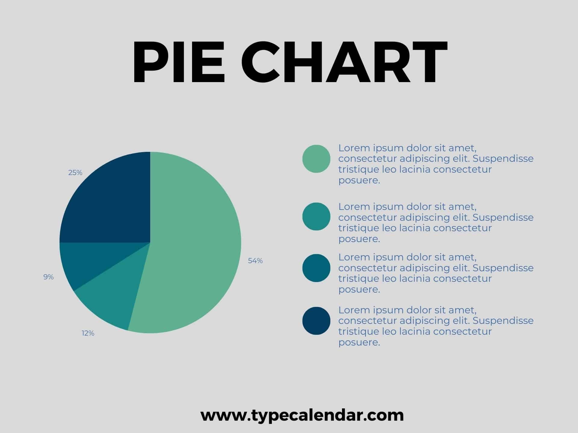 Free Printable Pie Chart Templates Excel PDF Word Maker