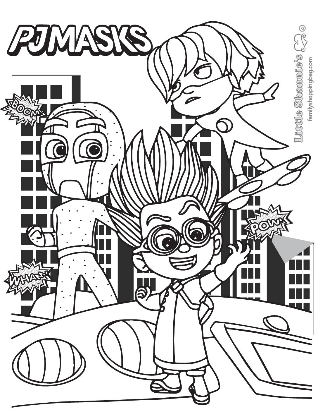 Free Printable PJ Masks Coloring Pages And More Lil Shannie
