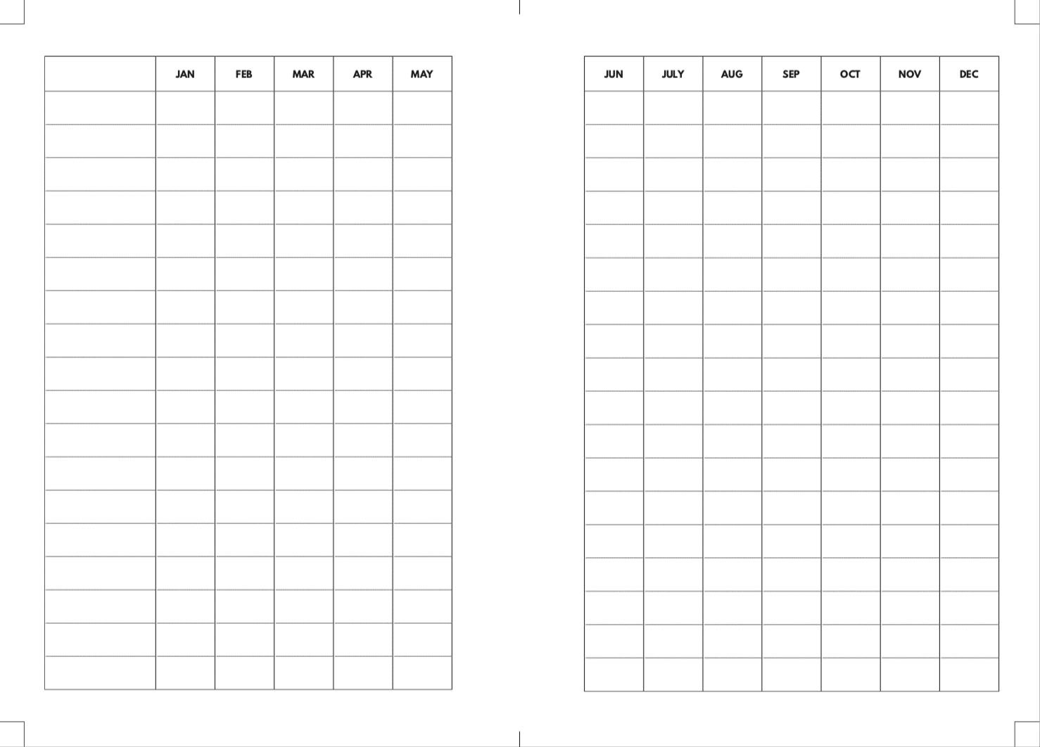 Free Printable Planner Monthly Annual Trackers Wendaful Planning Planners Productivity Organization