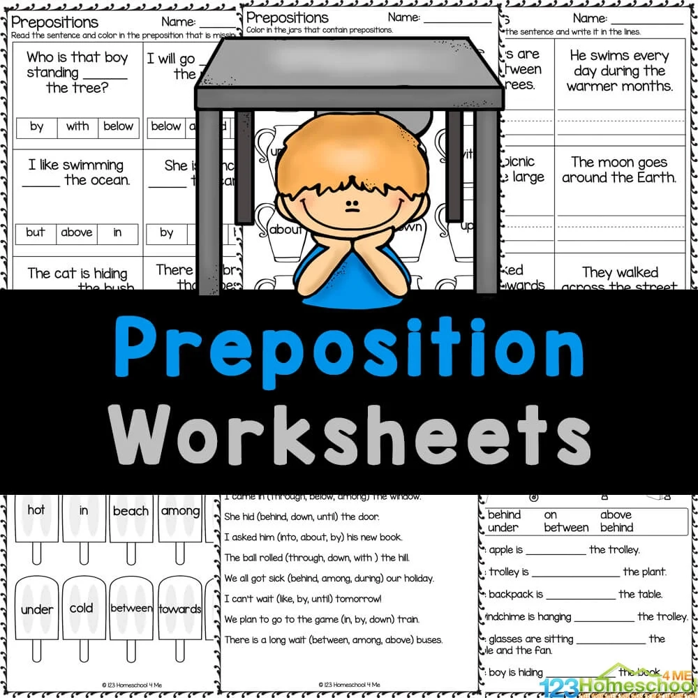Preposition Chart Printable Preposition Chart Printable