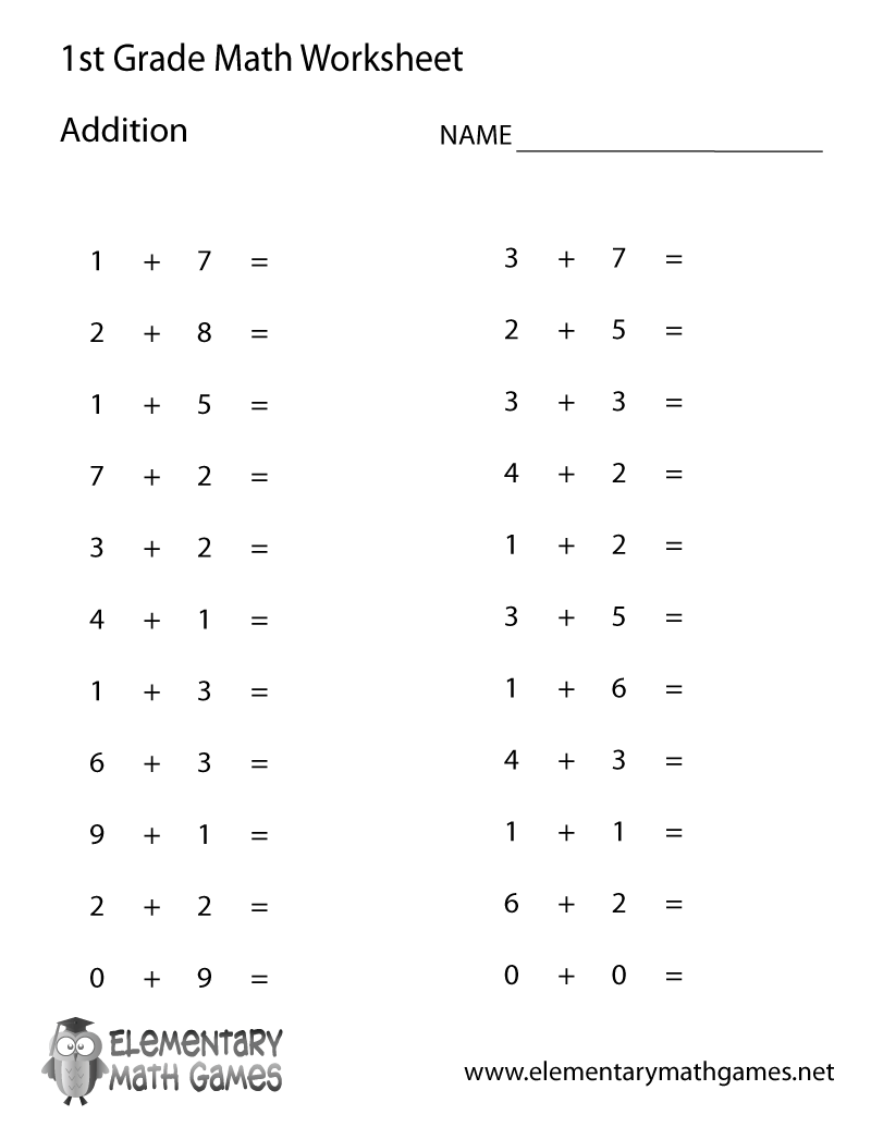 Addition Sheets Printable