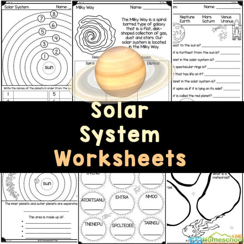  FREE Printable Solar System Worksheets For Students