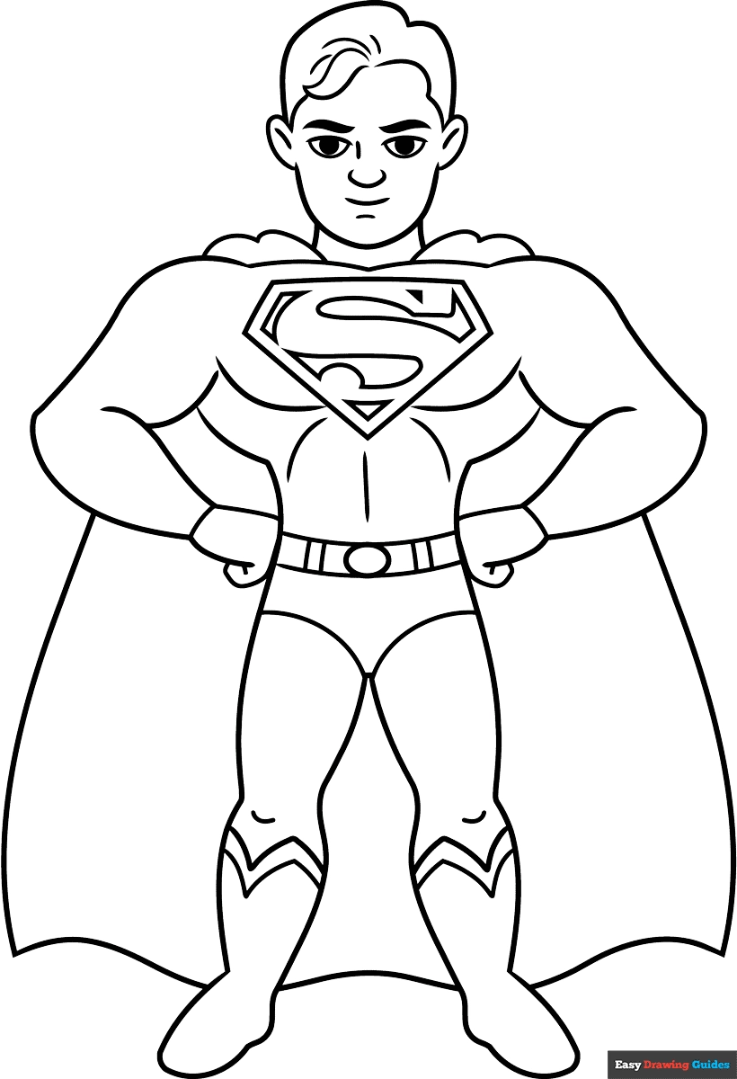 Free Printable Superhero Coloring Pages For Kids