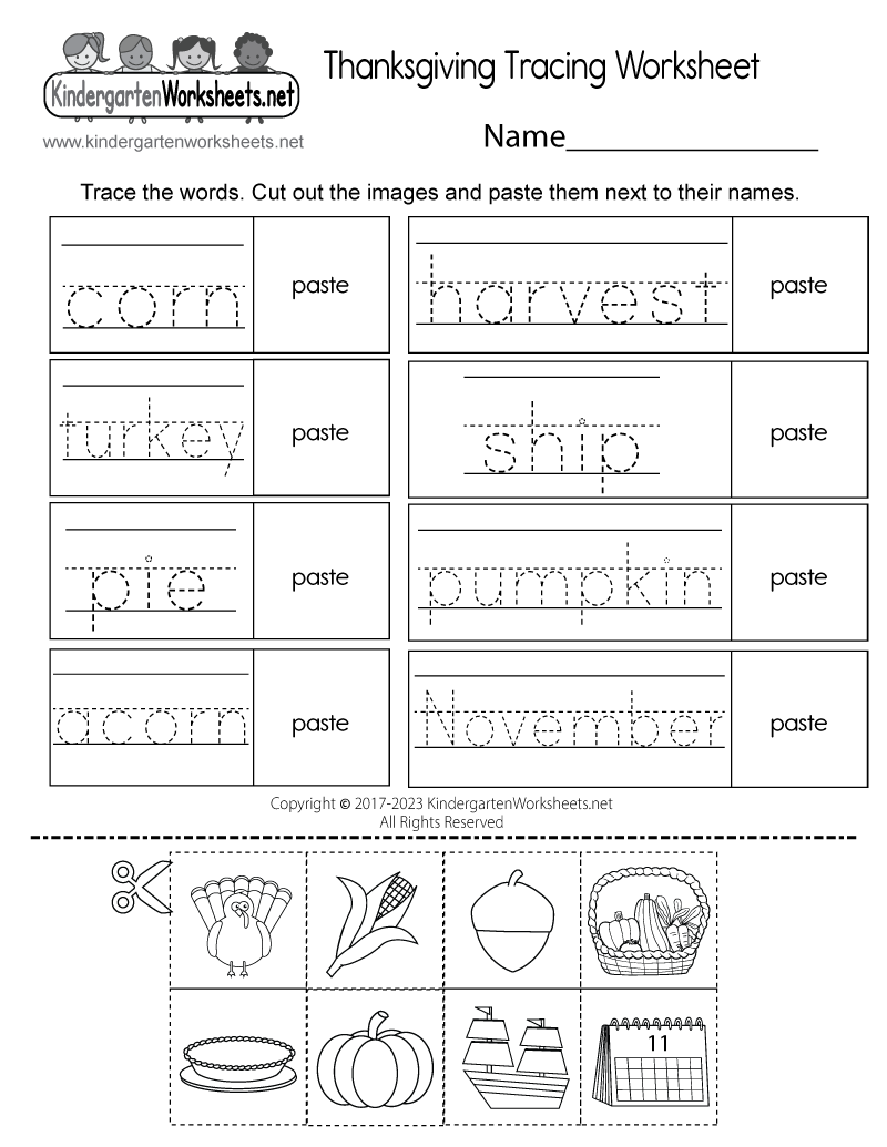 Free Printable Thanksgiving Worksheet Free Printable Thanksgiving Worksheet