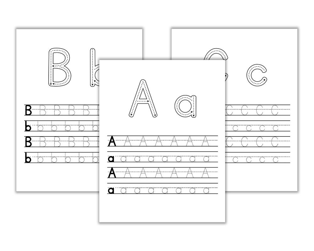 Abc Worksheets For Kindergarten Printables