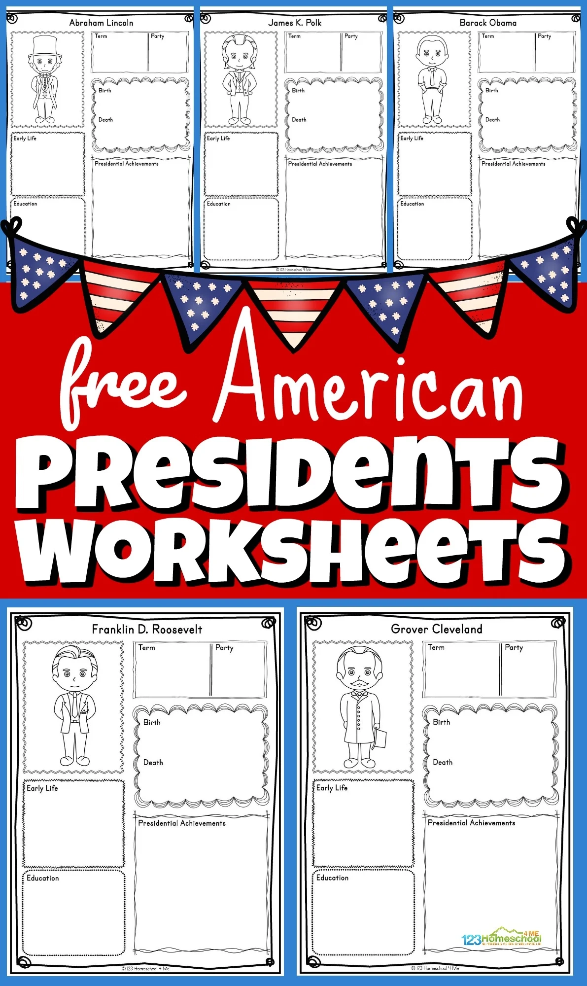 Free Printable President Worksheets