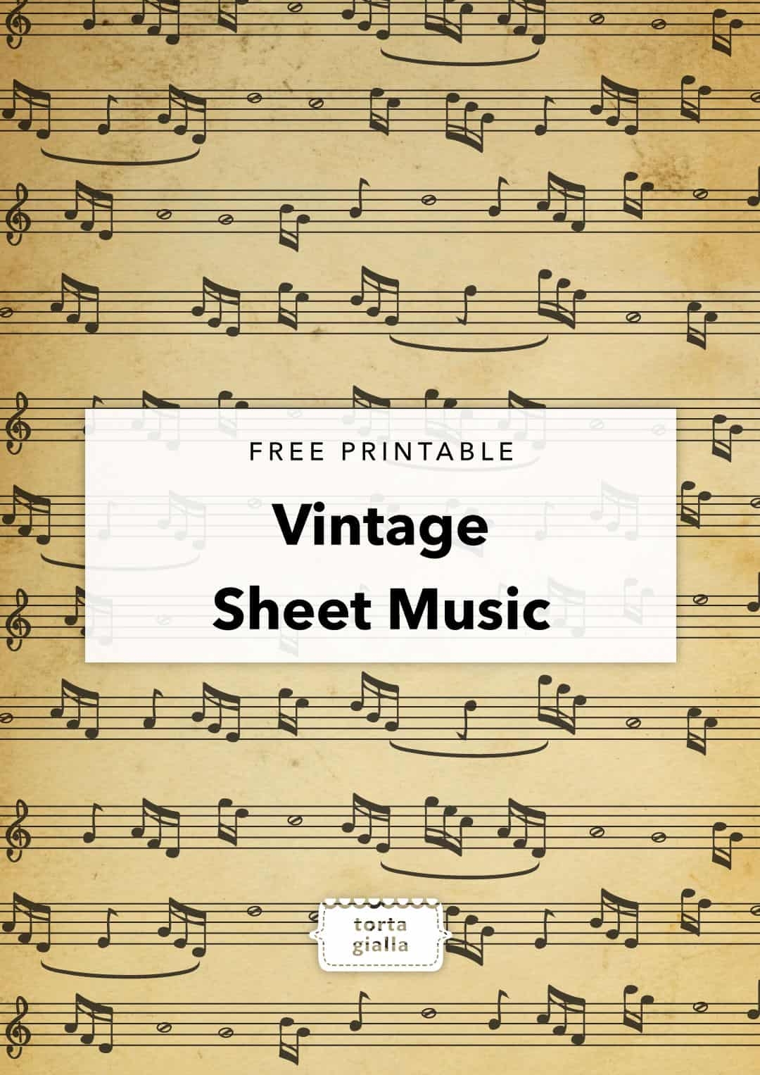 Old Sheet Music Printable