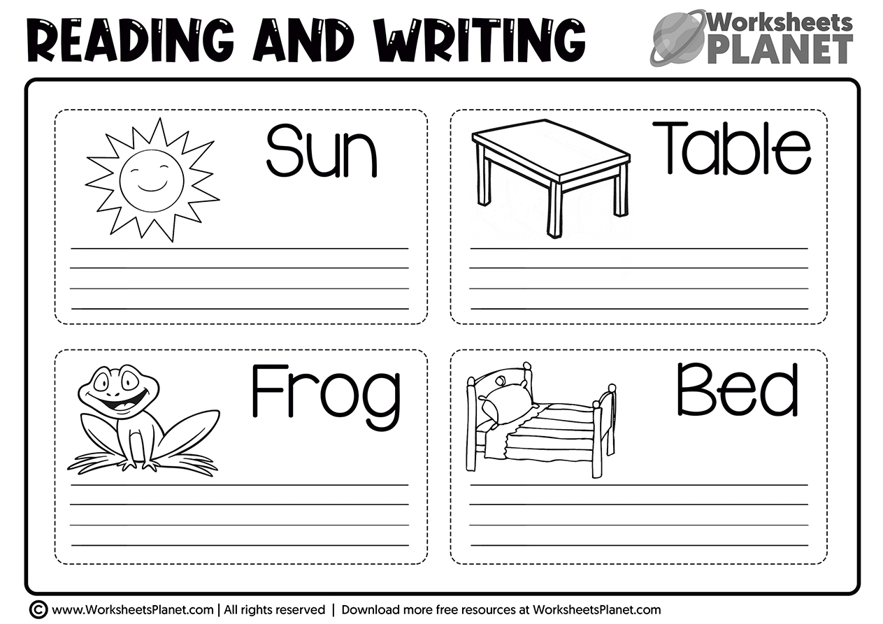 Free Printables Kindergarten Worksheets