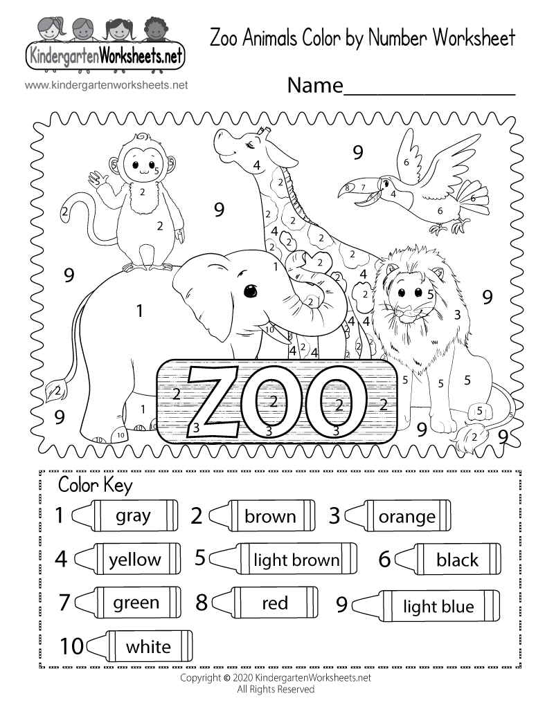 Free Printable Zoo Animal Worksheets
