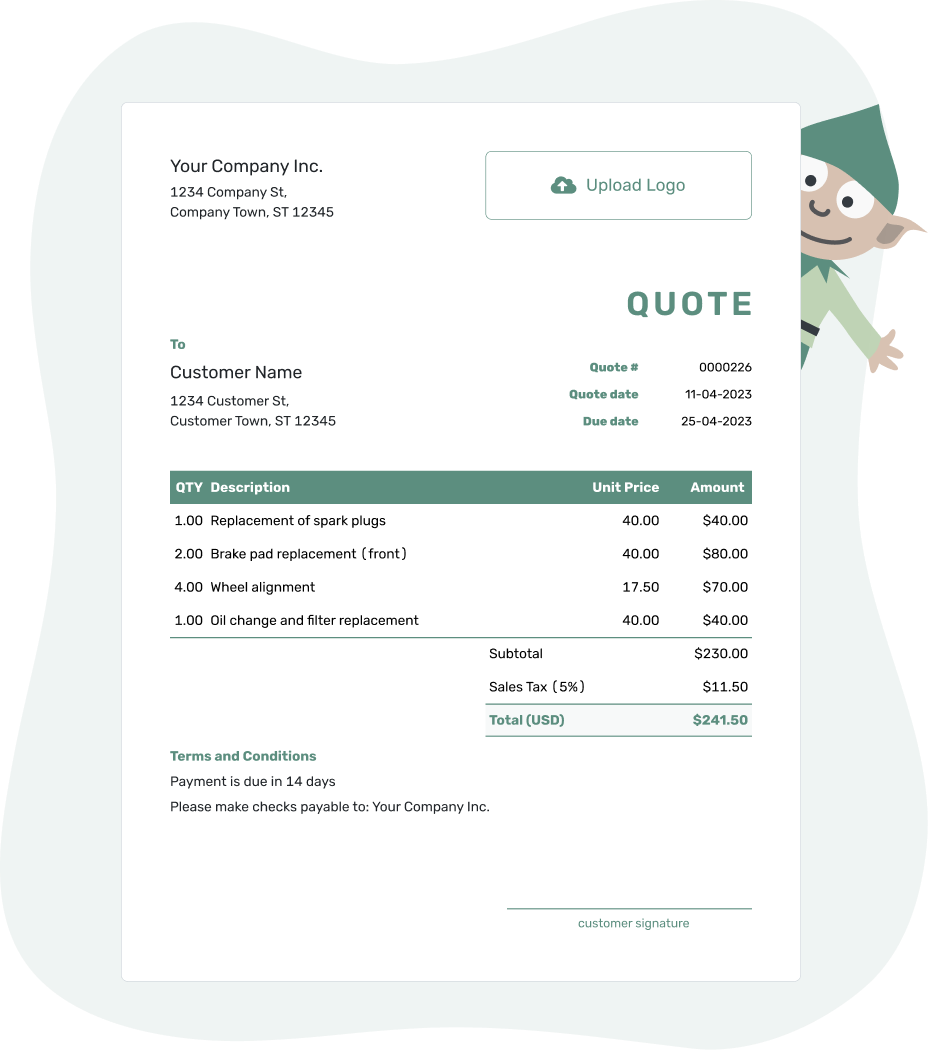 Free Quote Template Business Templates Docelf Free Quote Template Business Templates Docelf