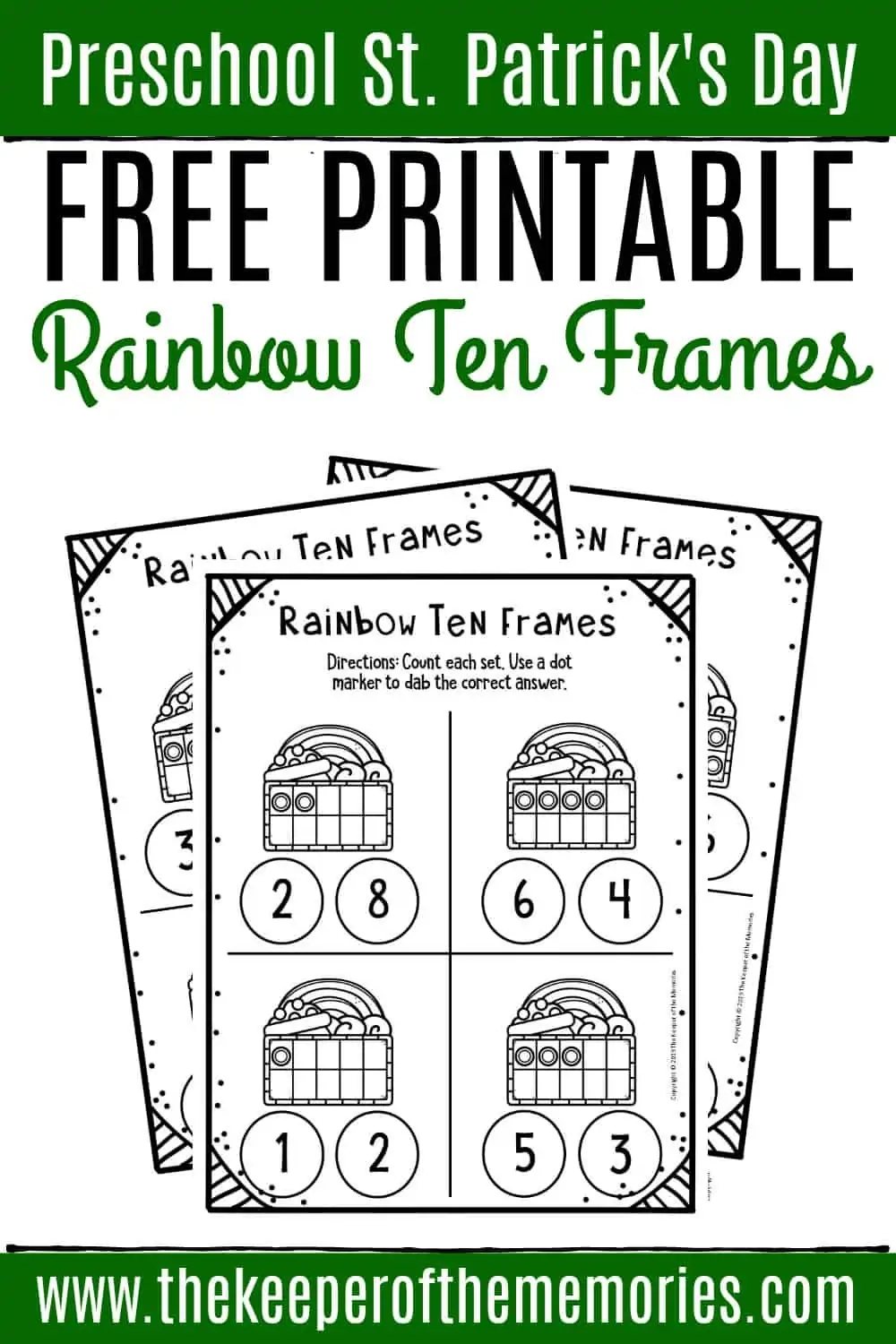 Free Rainbow Printable Ten Frame Worksheets The Keeper Of The Memories Free Rainbow Printable Ten Frame Worksheets The Keeper Of The Memories