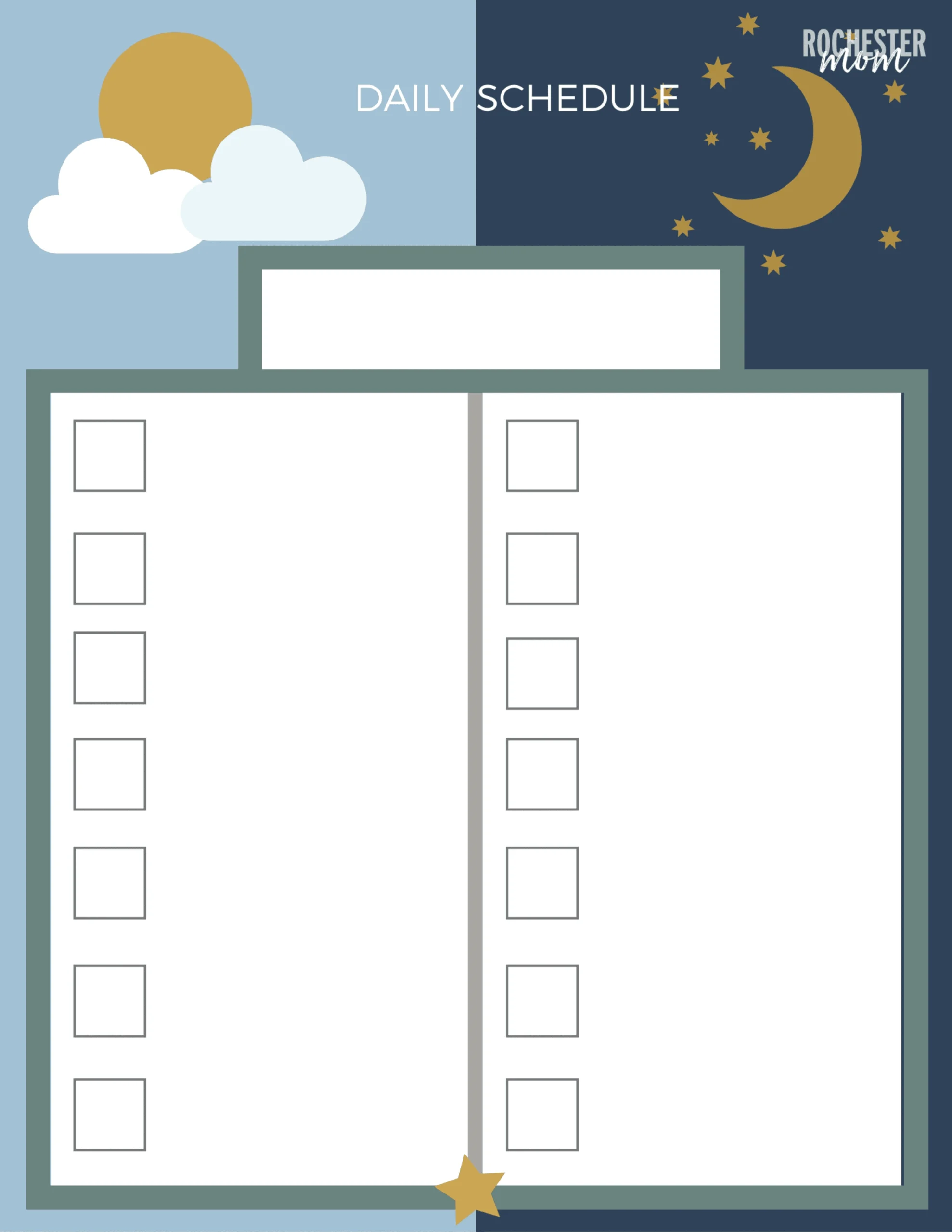 Free Routine Activity Charts Customizable For Your Family