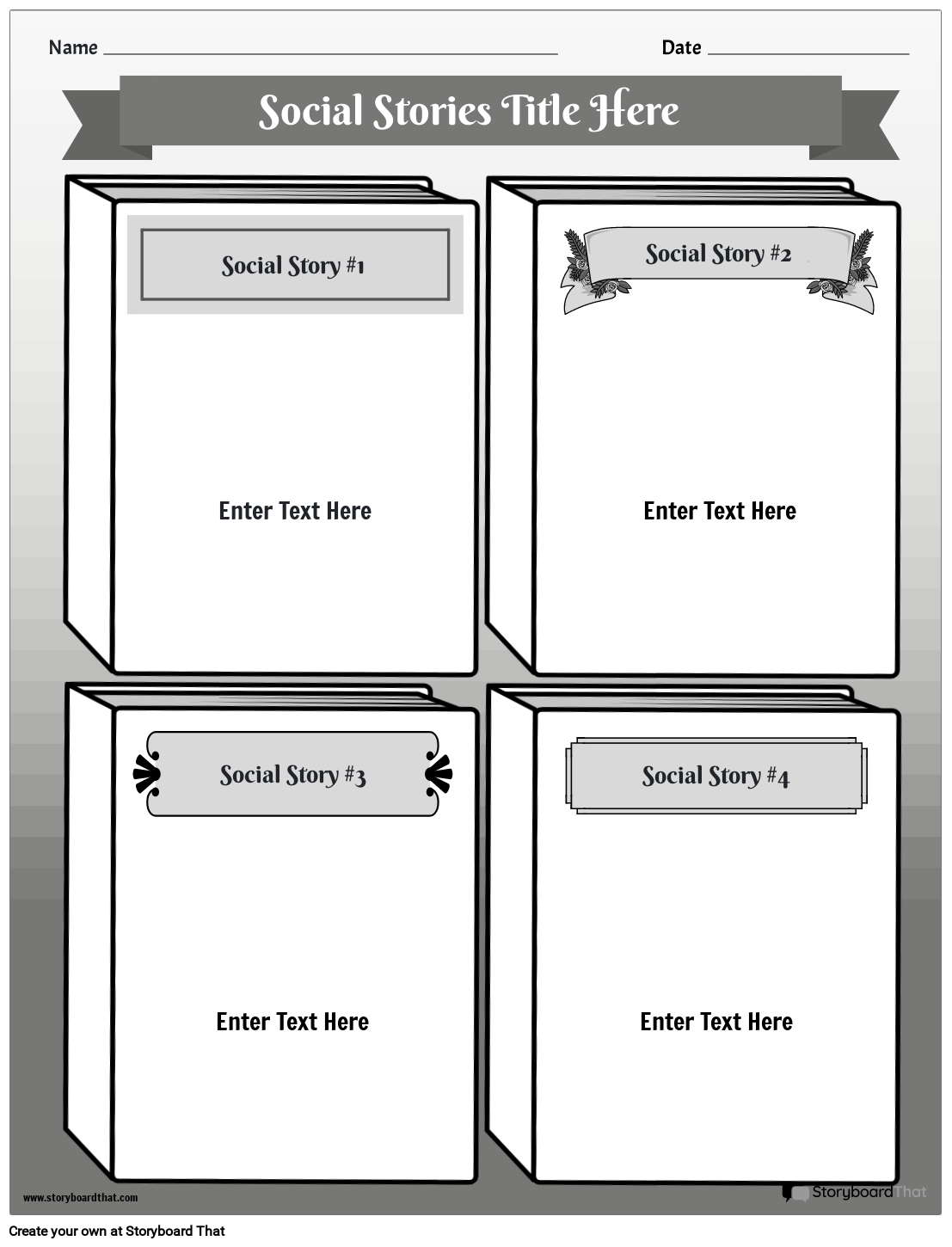 Free Social Story Templates Create Customize Easily