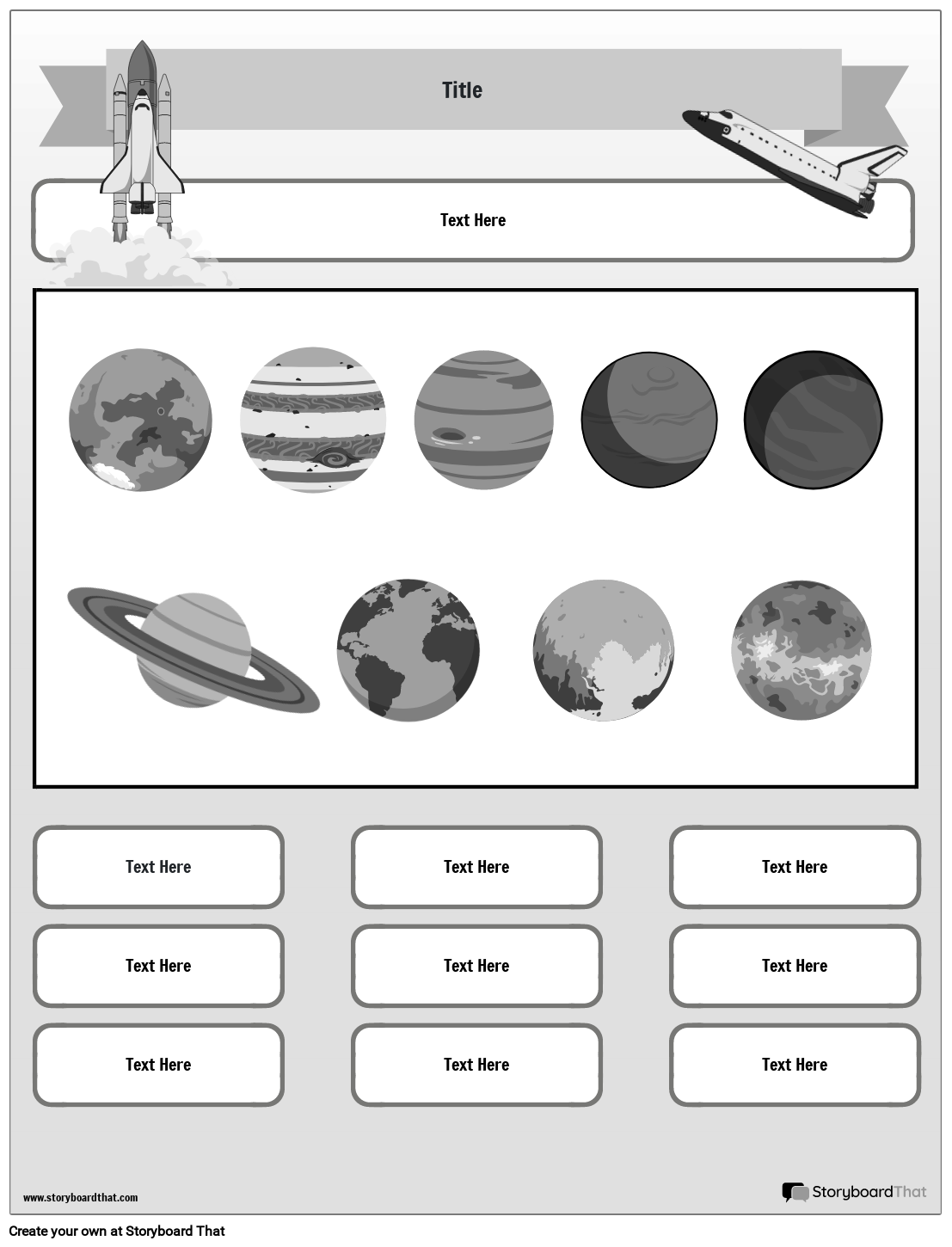 Free Solar System Worksheets By Storyboard That