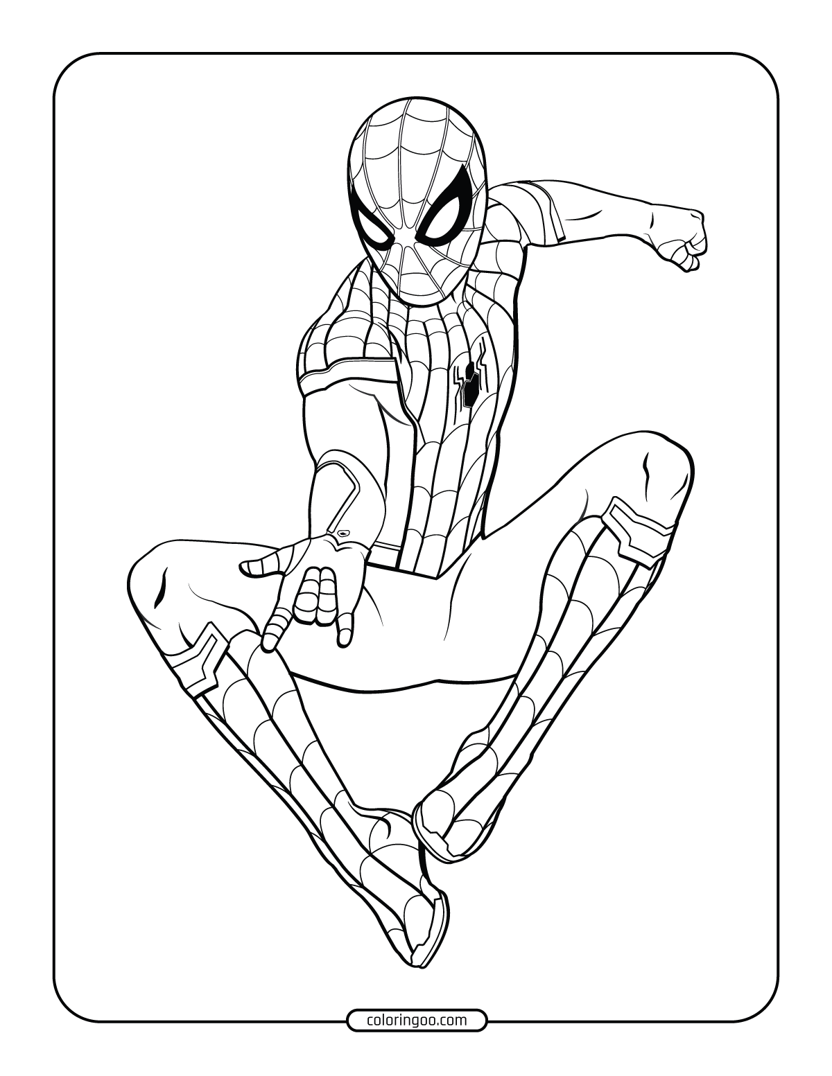 Free Spider Man Coloring Pages