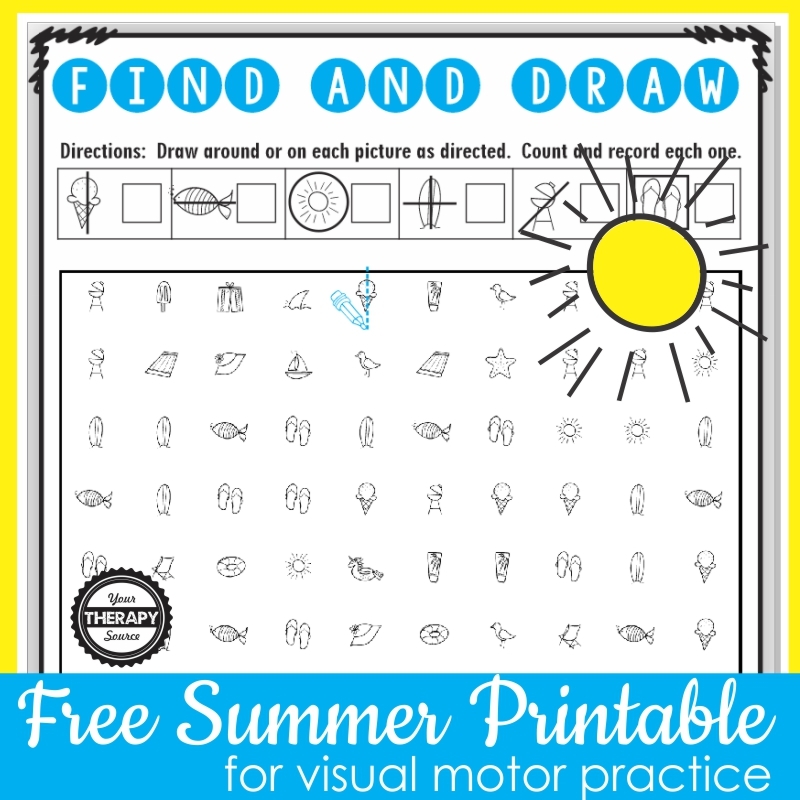 Free Printable Visual Motor Worksheets