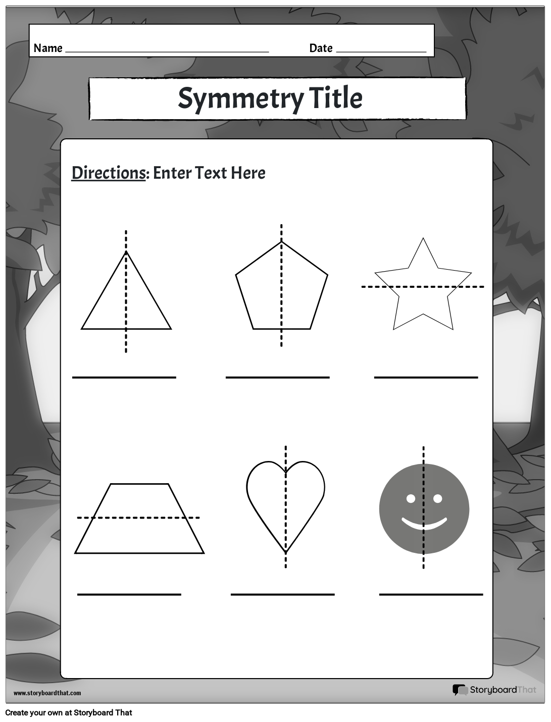 Free Symmetry Worksheets Lines Of Symmetry Worksheets