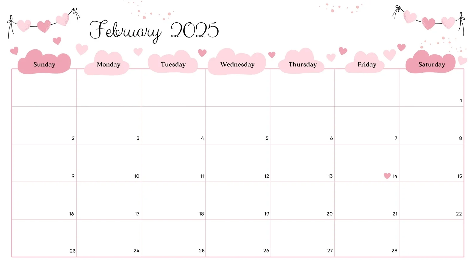 Free To Customize February 2025 Calendar Templates Canva