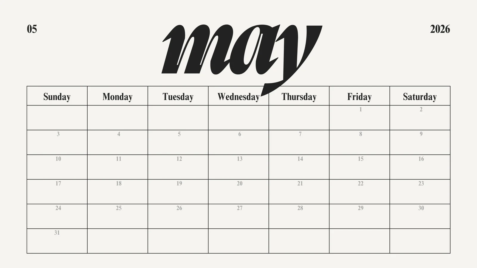 Free To Edit And Print May 2026 Calendar Templates Canva Free To Edit And Print May 2026 Calendar Templates Canva