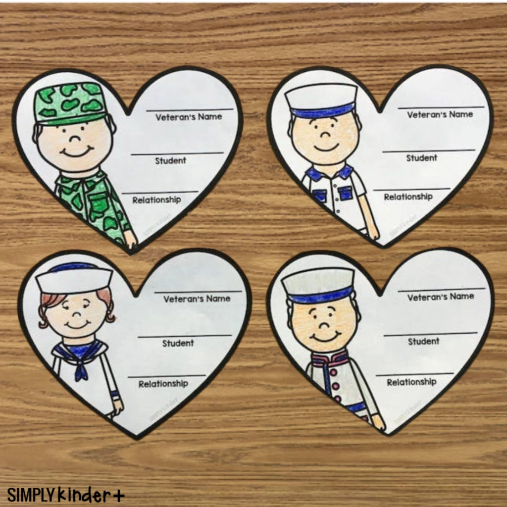 Free Veterans Day Hearts Simply Kinder Plus Free Veterans Day Hearts Simply Kinder Plus